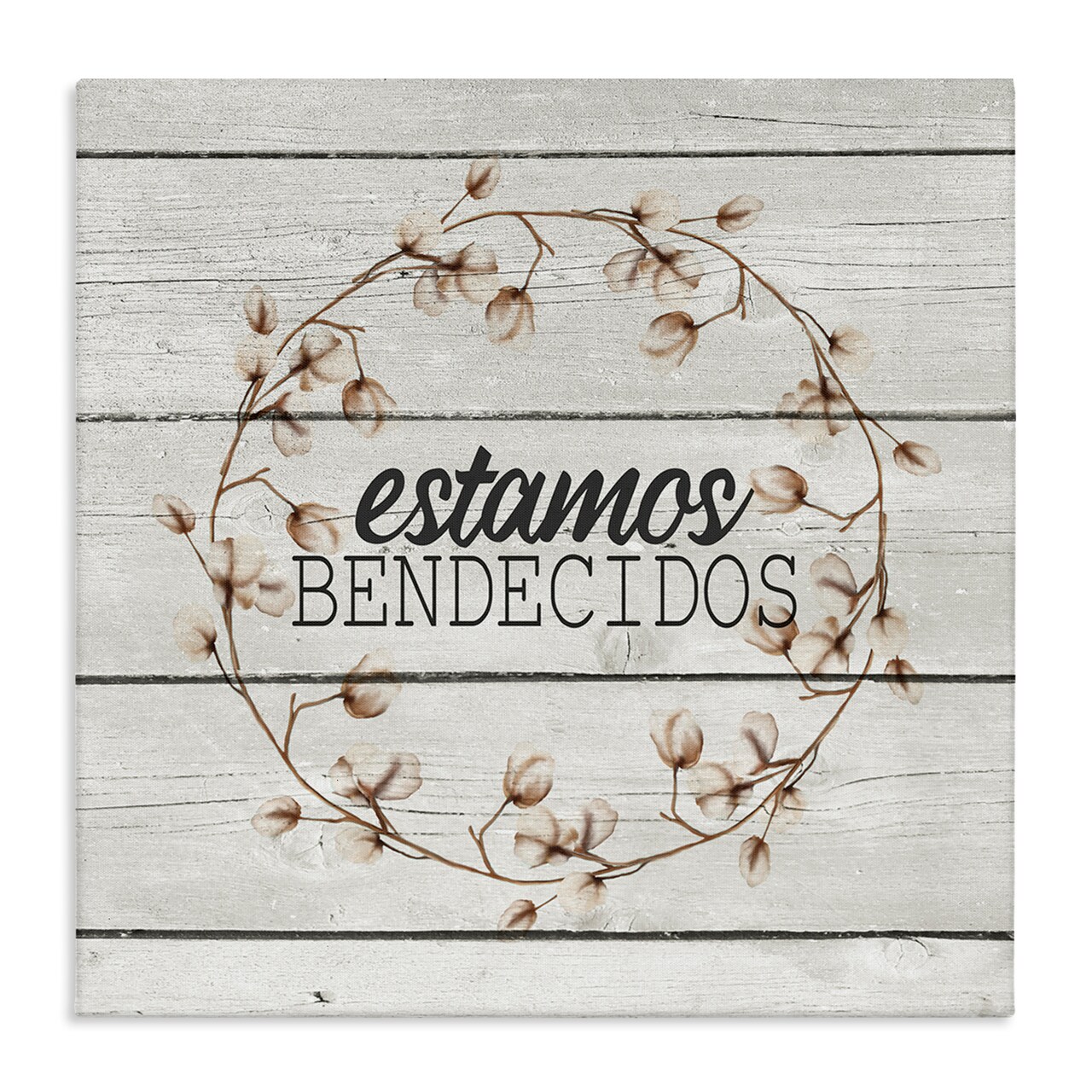 Stupell Industries Estamos Bendecidos con Algodón Canvas Wall Art